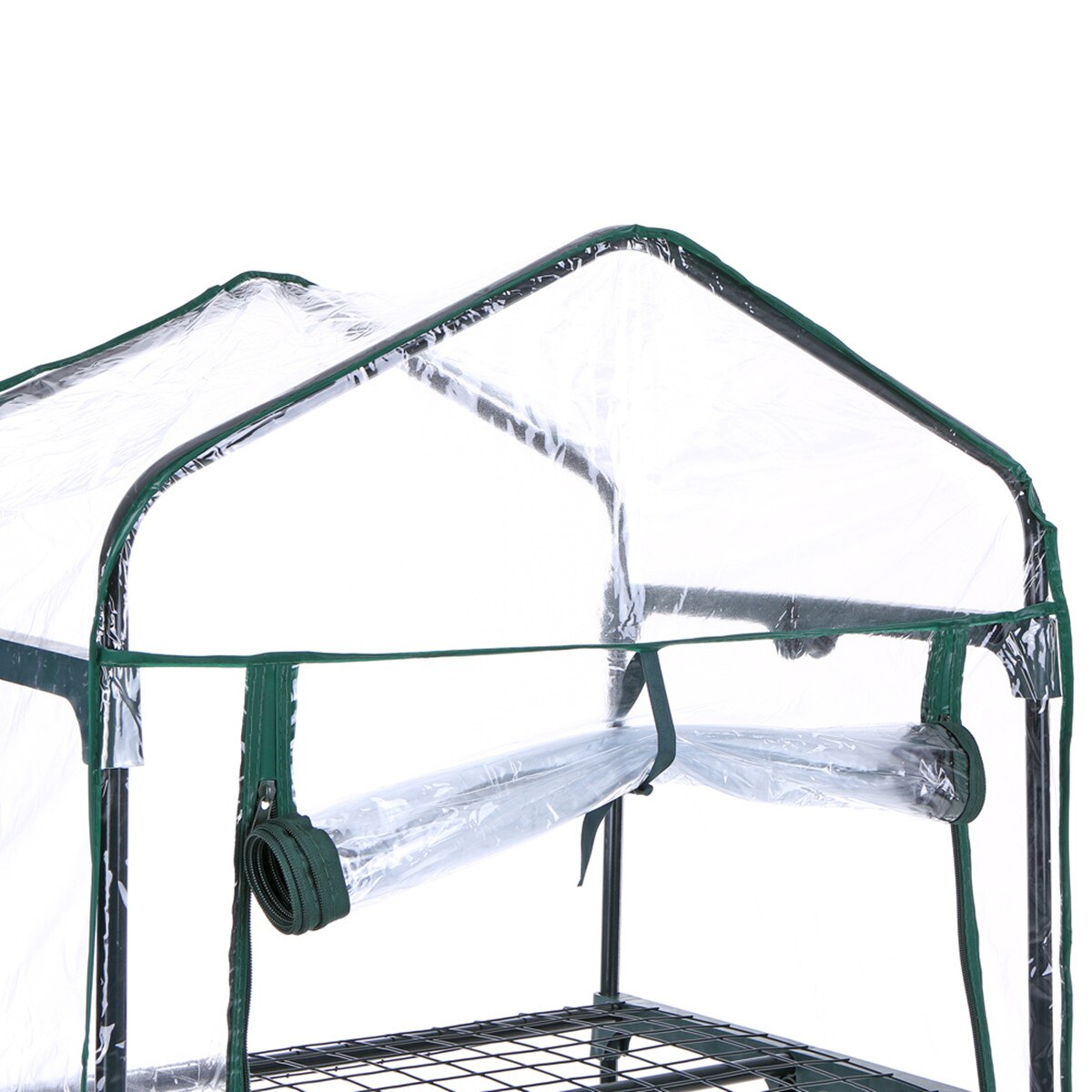 Mini casa verde portátil para jardín, invernadero cálido para exterior, protege las flores, plantas, jardinería, impermeable, de PVC, con cremallera, transpirabilidad