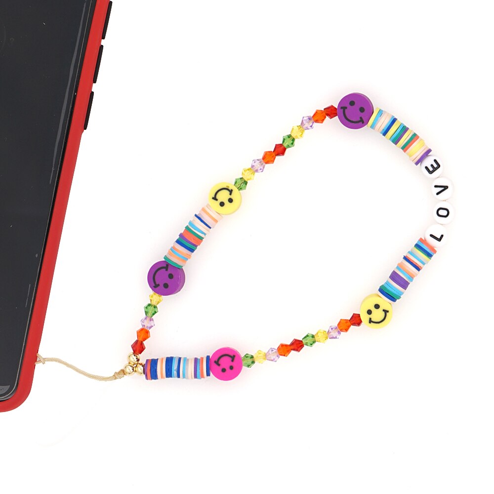 Go2Boho Pols Ketting Voor Telefoon Houder Zomer Strand Telefoon Chains Leuke Fruit Band Vrouwen Kleurrijke Polymeer Klei Heishi Kralen Lanyard: QT-K210004A