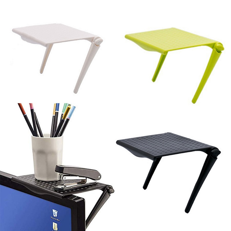 Estante ajustable para pantalla Caddy, almacenamiento de escritorio, almacenamiento de suministros para el hogar