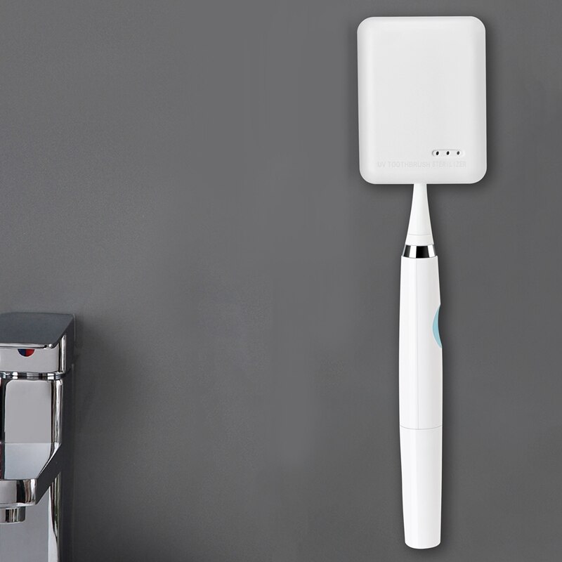 Portable UV Toothbrush Sterilizer Single Electric Toothbrush Sanitizer for Travel/Business/Home Sterilizing Effect Up to 99.9%