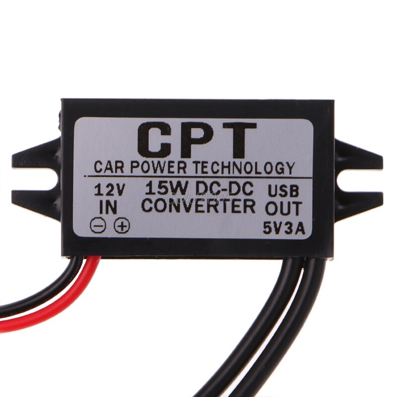 Convertidor de CC de 12V a 5V, 3a, doble, 2 USB a automático, regulador de voltaje G05, y