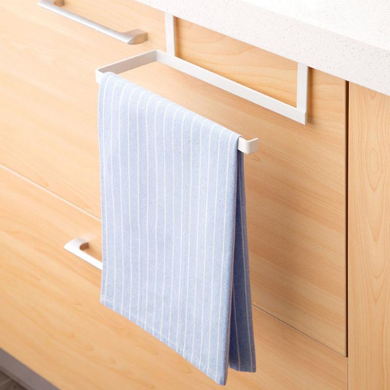 Køkkenrulleholder papir toilet håndklæde hylde skab opbevaring punch free stativer køkken papir holdere sticke stativ jern rulle holder