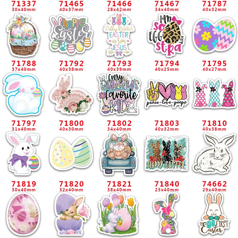 Resinas de Pascua de 10 piezas para lazos de pelo, artesanía de resina plana, personalizada, para decoraciones de teléfono, PR71337