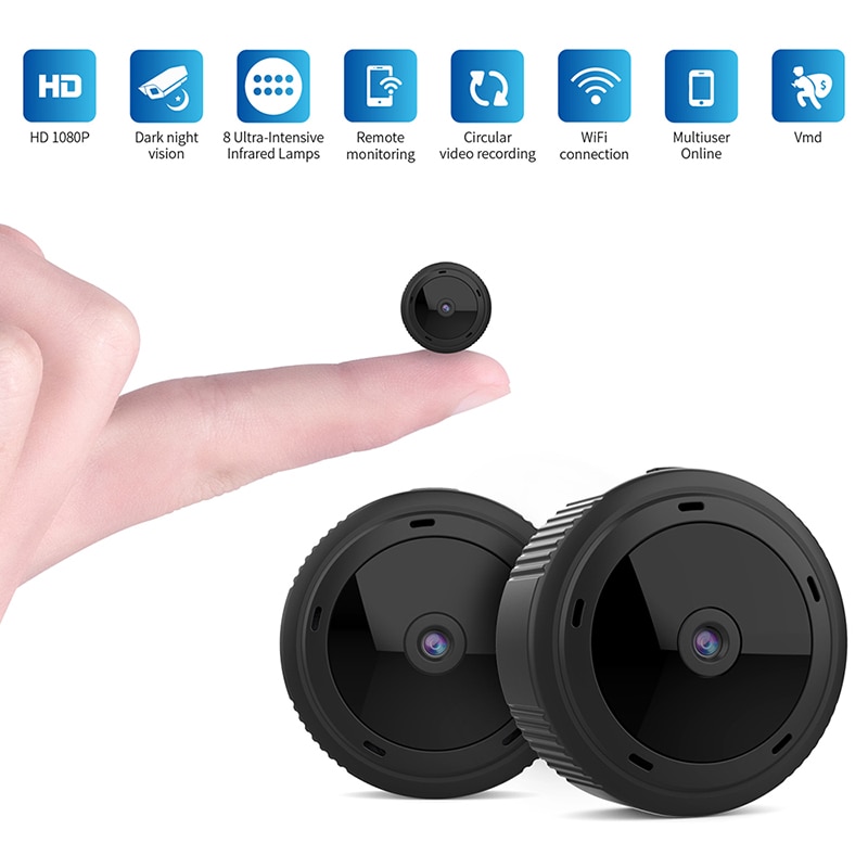 Mini caméra WiFi caméscope HD caméra IP 1080P capteur Vision nocturne caméra moniteur à distance petite caméra sans fil caméra de Surveillance