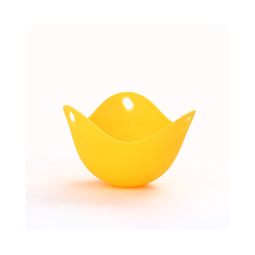 Di sicurezza in silicone uovo fornello Bracconaggio Cuoco Stampo Da Cucina Accessori pancake Uovo Stampo Strumento di Cottura Ciotola di Plastica Uovo in camicia Strumento: giallo