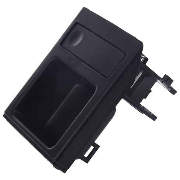 Dubbele gat auto front center console cup rack/verandering doos voor BMW E46 zwart