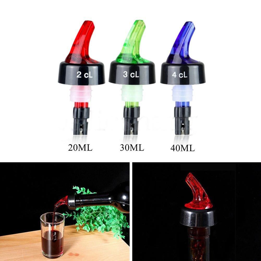 20/30/40ml Plastic Measure Flow Pourer Liquor Spirit Nip Wine Cocktail Dispenser Tool