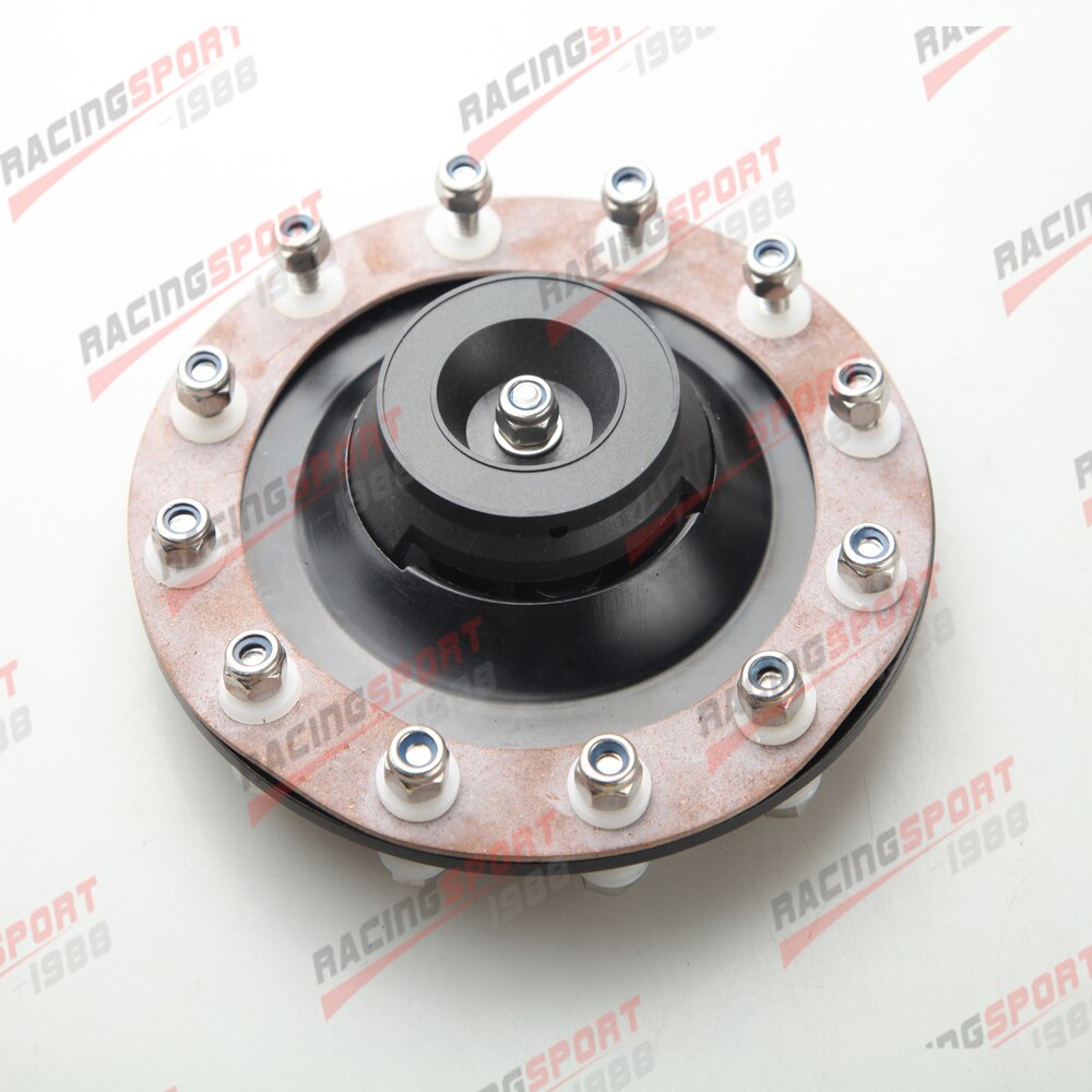 Aluminum Billet Fuel Cell Cap Flush Mount 12 Bolt Silver or Black Anodized