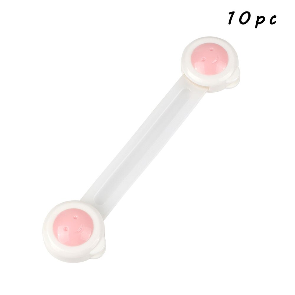 10pc Baby Security Protection Plastic Lock Child Cabinet Locking of Children Locking From Doors Drawers Baby Safety: 10pc-B05-2