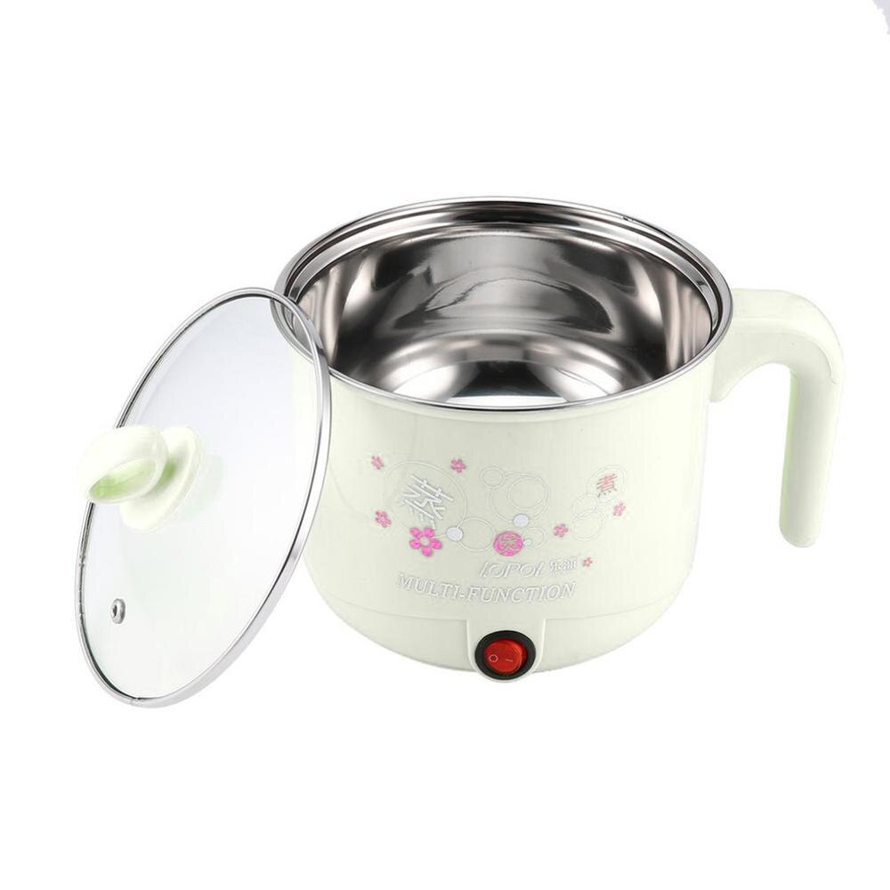 1.8L Multifunction Stainless Steel Electric Cooker with Steamer Pot Noodles Pots Rice Cooker Steamed Eggs Pan Soup Pots