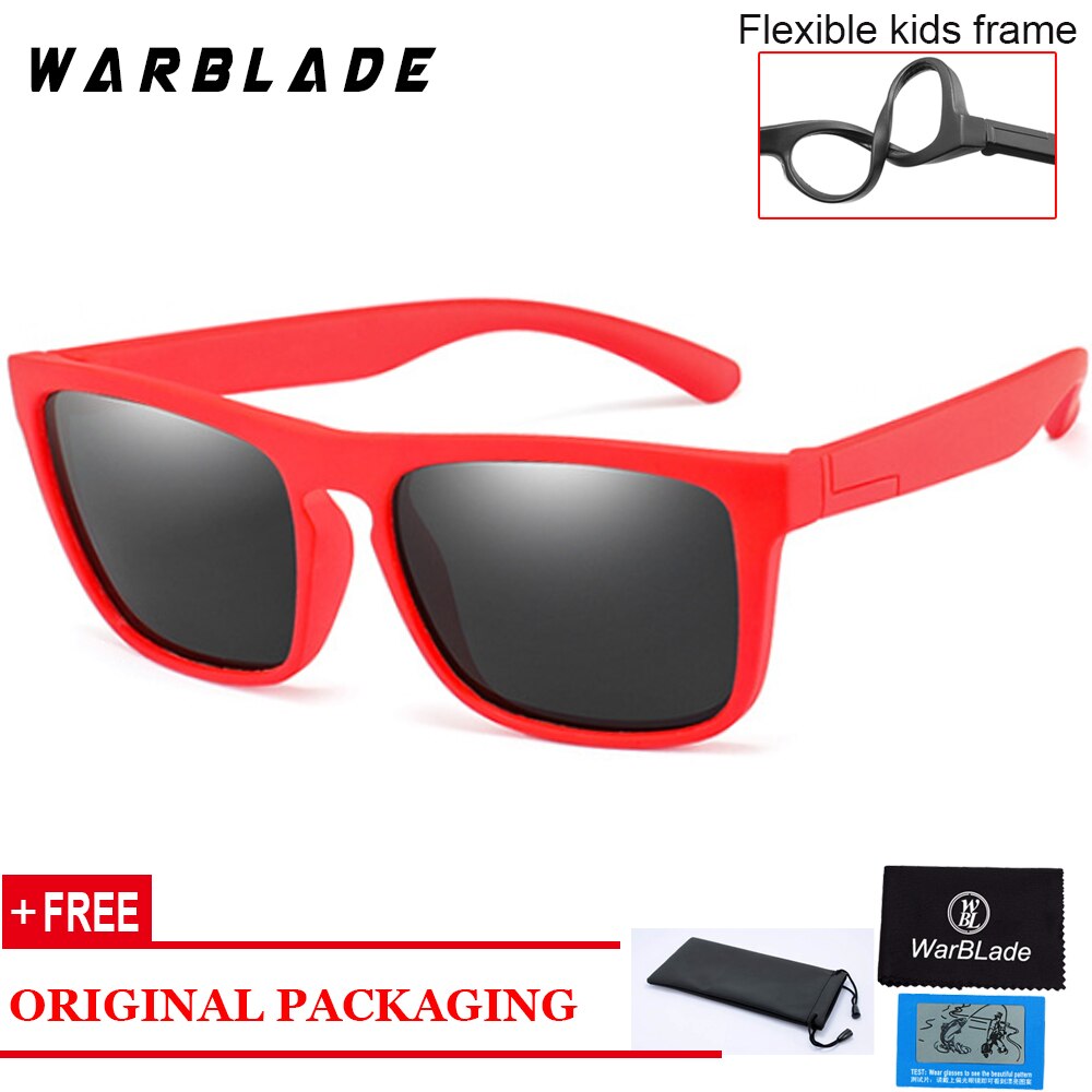 WarBlade Children Kids Sunglasses Boys Girls Polarized Sun Glasses Baby Infant UV400 Eyewear Flexible Safety Frame Shades Gafas
