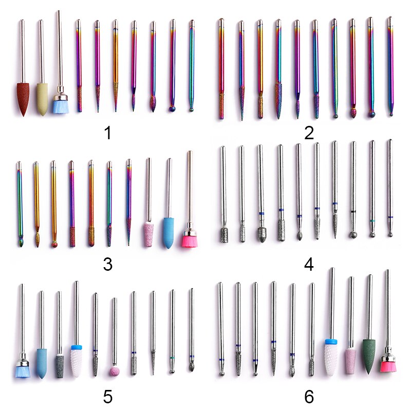KALIBUR clou pointe céramique forets électrique cuticule propre rotatif diamant clou foret pour pédicure meulage tête ponceuse outil