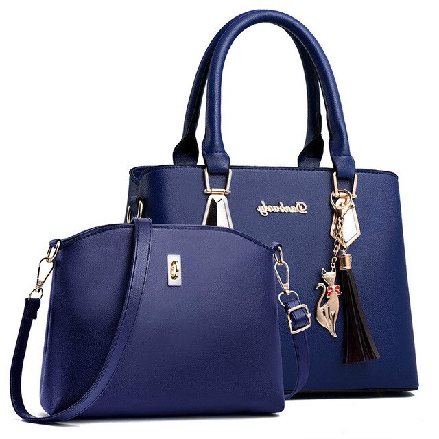 Womens lederen handtassen portemonnees en luxe handtas geel hand crossbody tas torebki damskie na rami skorzane torebka tasjes: blue