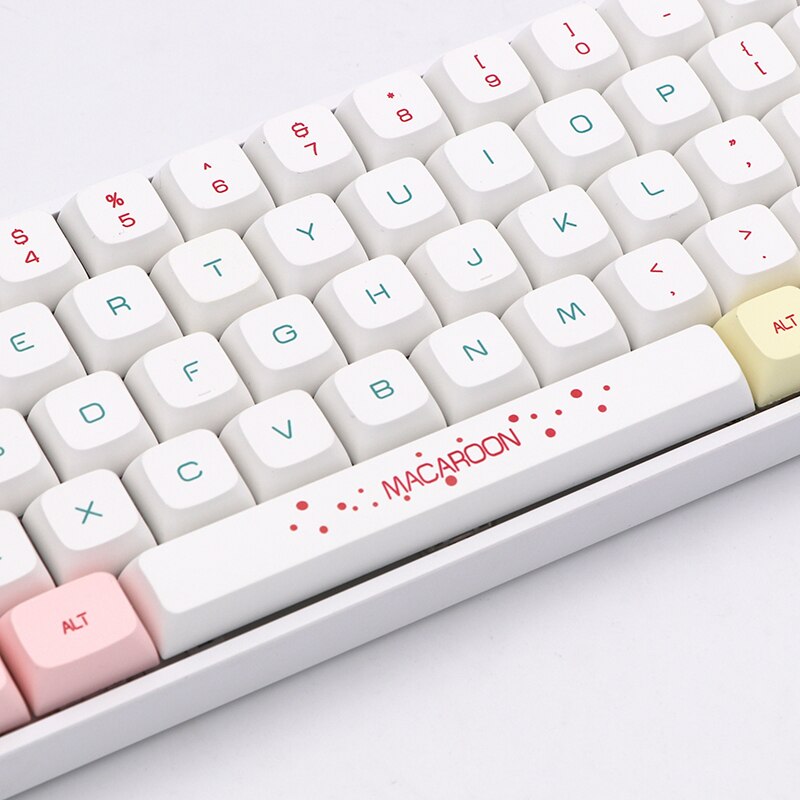 Keypro Macaron Ethermal Dye Sublimation fonts PBT keycap For Wired USB mechanical keyboard 146 keycaps