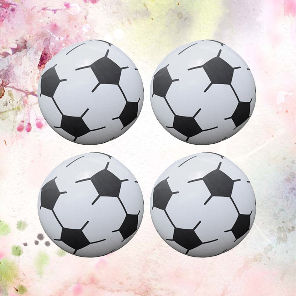 4Pcs Kid Speelgoed Chic Stijlvolle Opblaasbare Voetbal Speelgoed Kinderen Strand Ballen Speelgoed Kinderen Opblaasbare Ballen Opblaasbare Soccers Speelgoed: Default Title