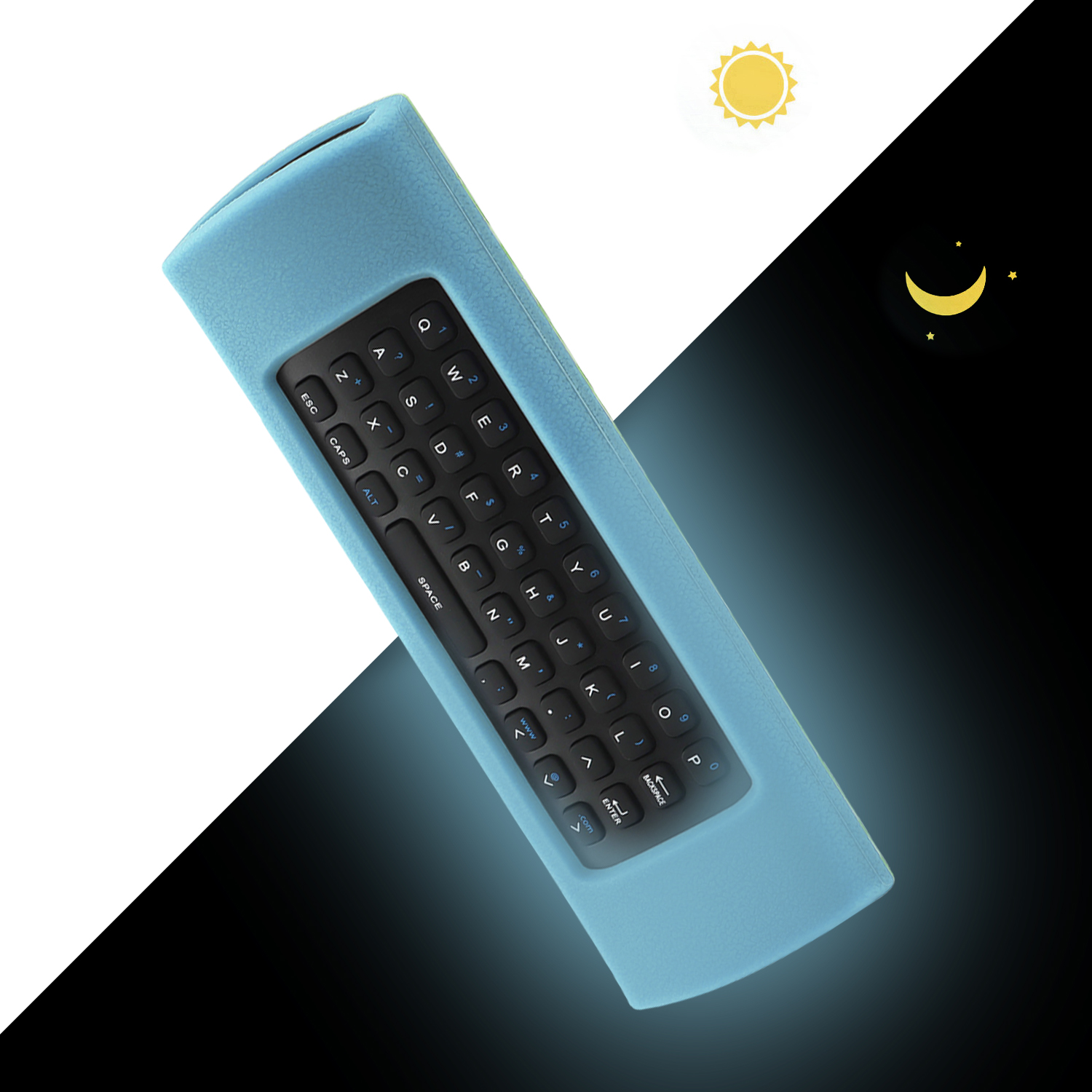 Silicone Protective Case Fit for MX3 Voice Flying Air Mouse 2.4G Double-Sided Remote Control RF Wireless Keyboard Remote Cover