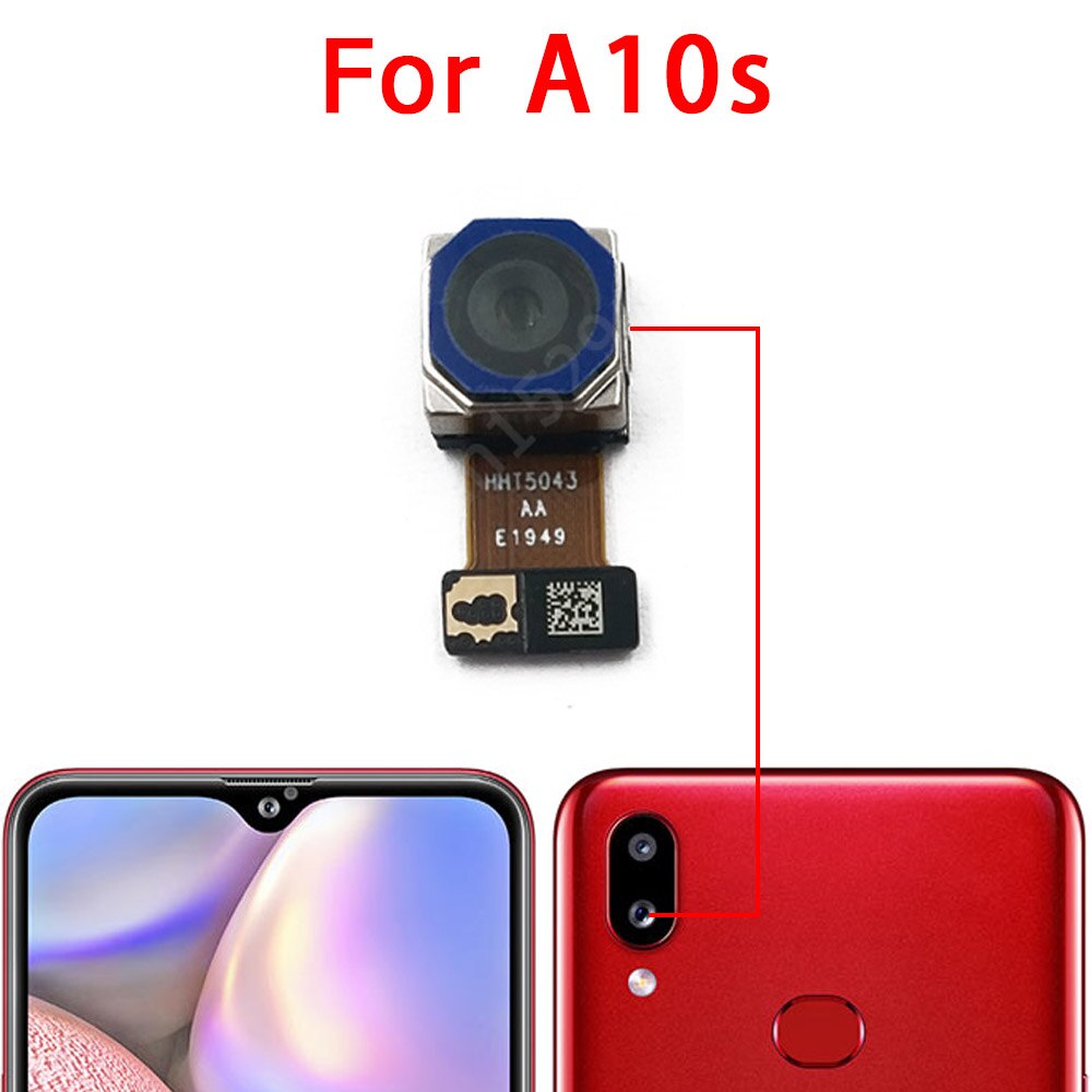Cámara Frontal y trasera Original para Samsung Galaxy A10s A107, módulo de cámara Frontal principal, piezas de repuesto flexibles