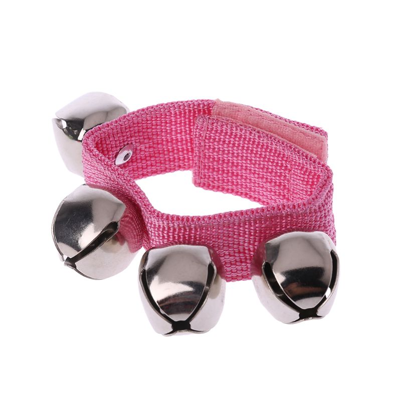 2Pcs Baby Wrist Bracelet Bell Hand Rattle Children Dancing Music Educational Toy N21_B