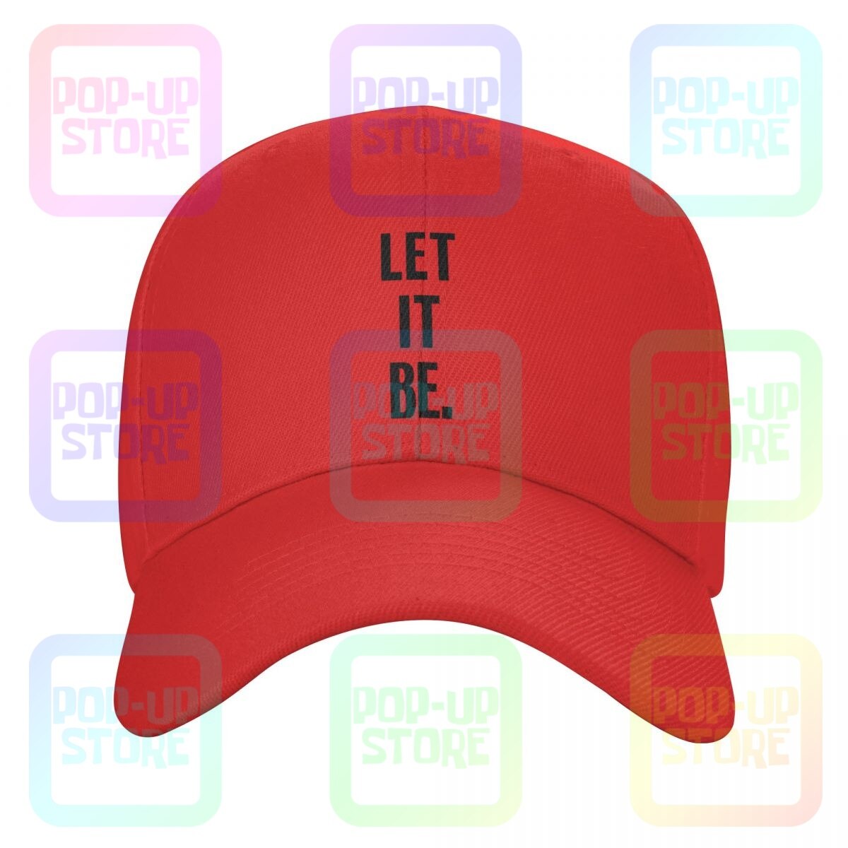 Gorra de béisbol Let It Be Tumblr, gorra de béisbol de la mejor música para conductores de camiones, , grandes ofertas, el mejor vendedor: Rojo