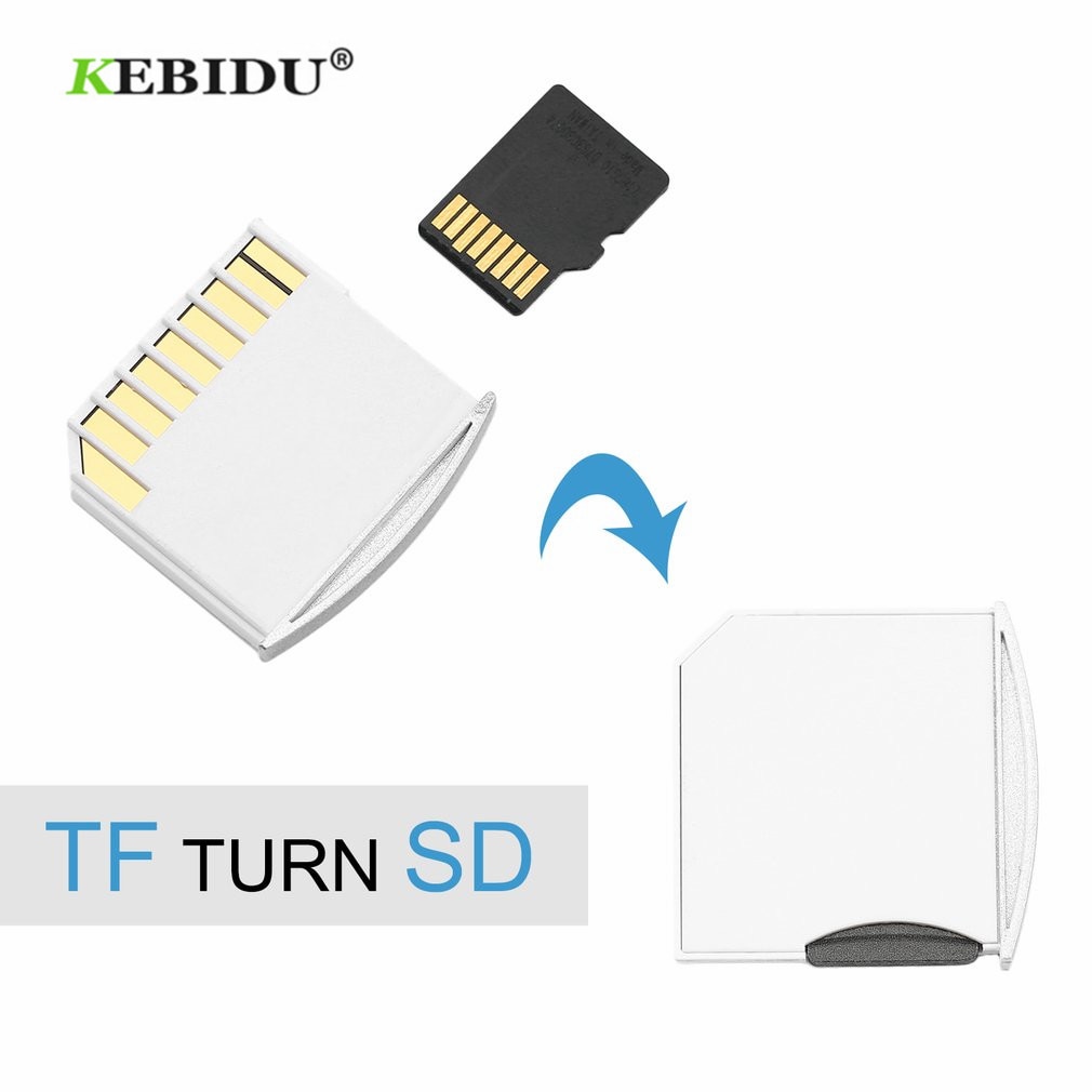 Kebidu Micro Sd-kaart Tot 64G Microsd Micro Sd Sd Hc Tf Naar Mini Drive Sd Kaartlezer writer Adapter Voor Macbook Air Voor Mac Pro