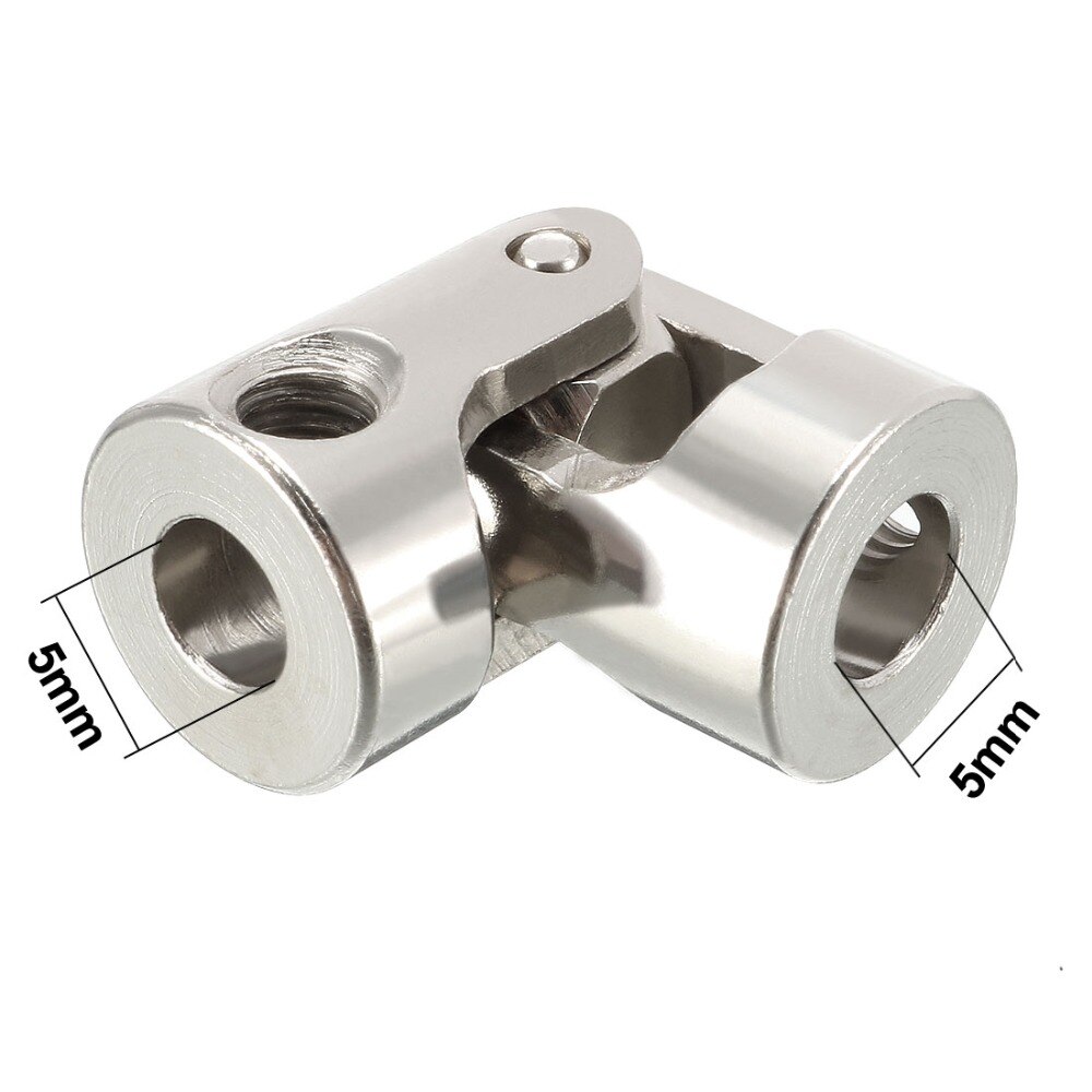 Uxcell Draaibare Kruiskoppeling 4-6mm Boring Rvs Stuuras U Gezamenlijke Koppeling Koppeling Connector 23 x 11mm