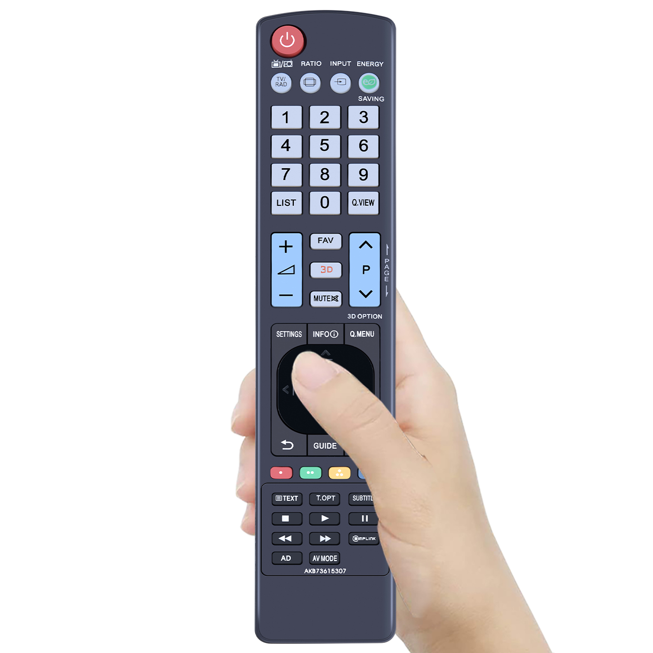 AKB73615307 Replaced Remote for TV 55LM615T-ZE 32LM611S 47LM615S 32LM6400