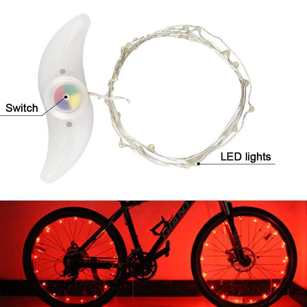 Fietsverlichting Fiets Wiel Decoratieve Strip Verlichting Waterdichte Heldere Led Fiets Licht Strip Veiligheid Waarschuwingslichten Fietsverlichting