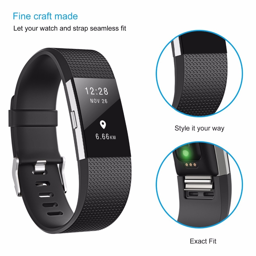 Accesorios DUSZAKE banda para Fitbit Charge 2 Correa de repuesto para pulsera banda para Fitbit Charge 2 para Fitbit Charge 2