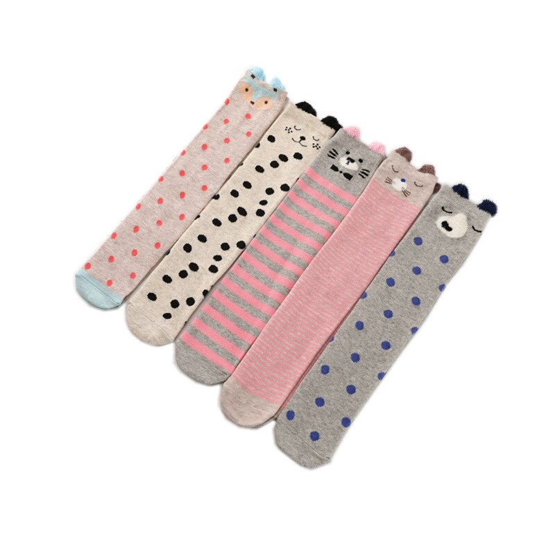 Calze E Autoreggenti Calze E Autoreggenti Tre-dimensionale Delle Ragazze dei bambini Del Modello Del Fumetto Del bambino Del Cotone Calzini E Calzettoni Stivali \ N sopra il Ginocchio Calzini E Calzettoni