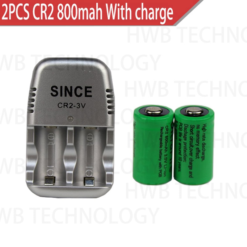 CR2+charger 800mah 15270 3v Rechargeable lithium battery(2 battery +1charger)