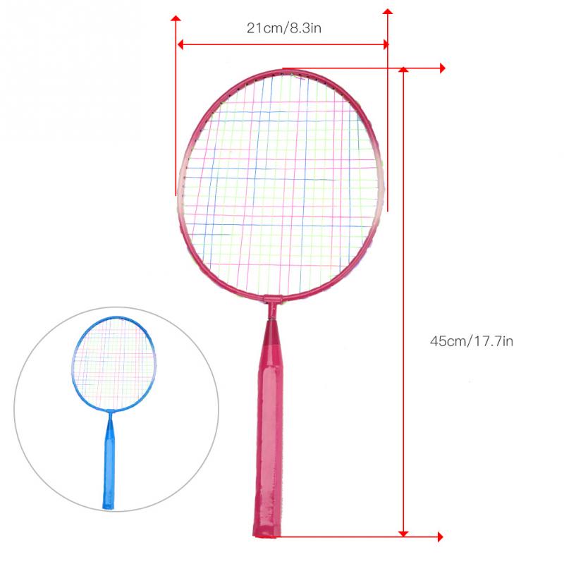 Children Kids Badminton Racket Racquet Shuttlecock Set Alloy Badminton Racket Practice Training Light-weight Racquet with Balls