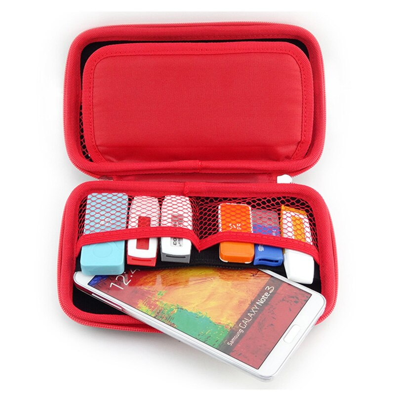 Draagbare Digitale Producten Pouch Reizen Opbergtas Voor Hdd, Telefoon, Usb Flash Drive, Oortelefoon, gezondheid Usb Sleutel, Sd-kaart
