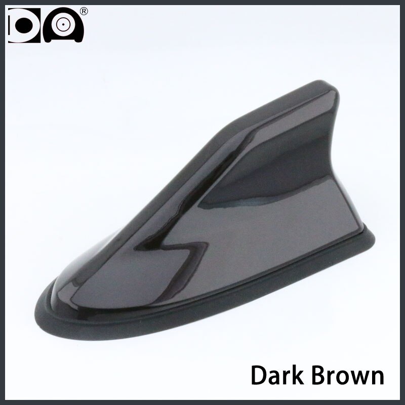 Universal Waterproof shark fin antenna Strong radio FM AM signal Car styling for Mazda 3 5 Premacy: Dark brown