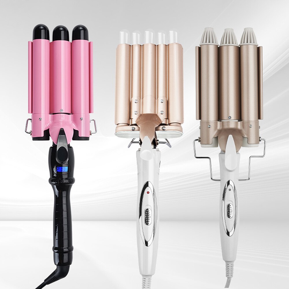 Nicare Professionele Haar Krultang Keramische Triple Barrel Ei Roll Haar Waver Haar Krulspelden Elektrische Curling Wand Styling Tools