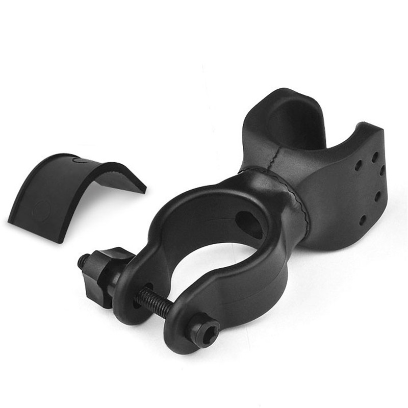 Universal Flashlight Mount Holders Black Rubber Bicycle Bike Mount Bracket Clip Clamp Holder for LED Light Lamp Flashlight