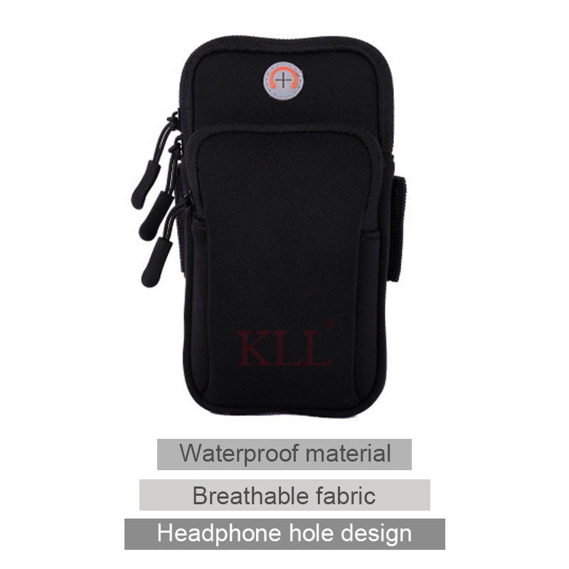Universal 6 "vandtæt sport armbånds taske løbende gym armbånd mobiltelefon taske cover cover til ios samsung huawei xiaomi
