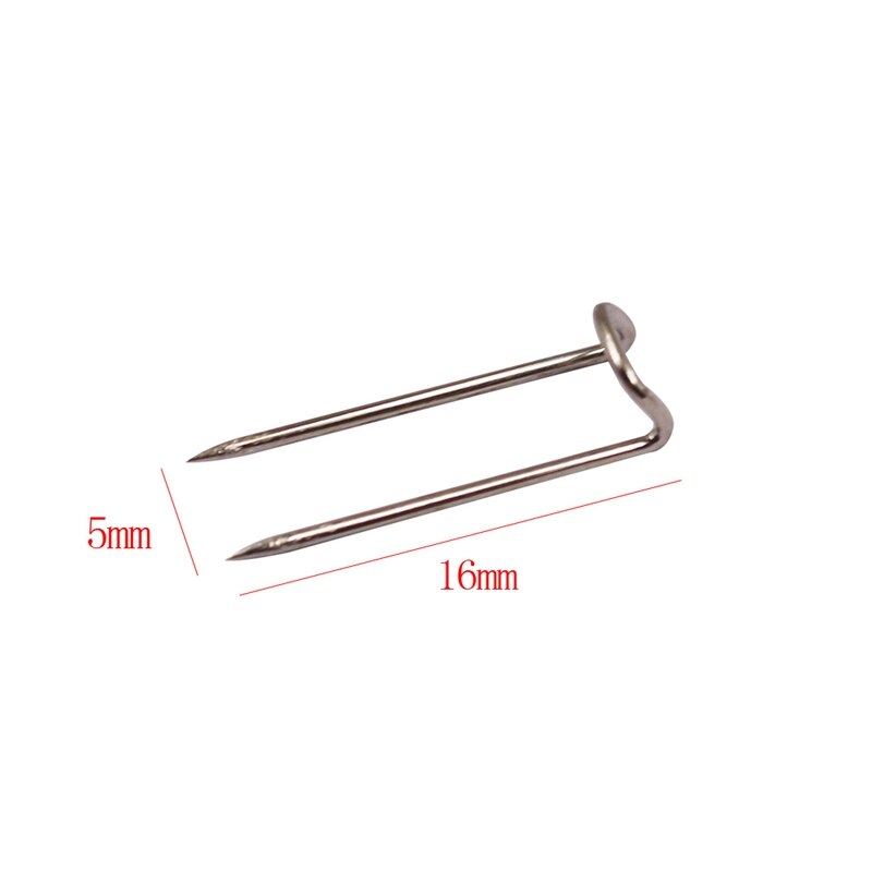 100/20 piezas alfileres de acero inoxidable, alfiler en U plateado para exhibición de joyería, apliques de colcha, alfileres de costura, aguja de coser, accesorios de costura