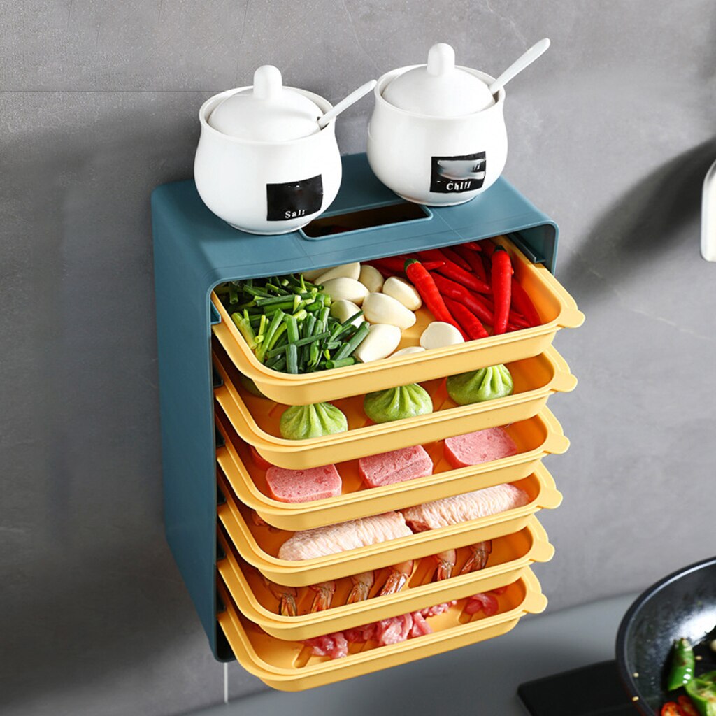 Food Preparation Tray Plastic Food Storage Tray Rack Kitchen Drain Racks