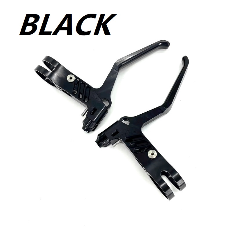 Hopfällbar cykelbromsspak aluminiumlegering cnc ihålig v-broms c-bromsok bromsspakar för bromptoncykel: Svart