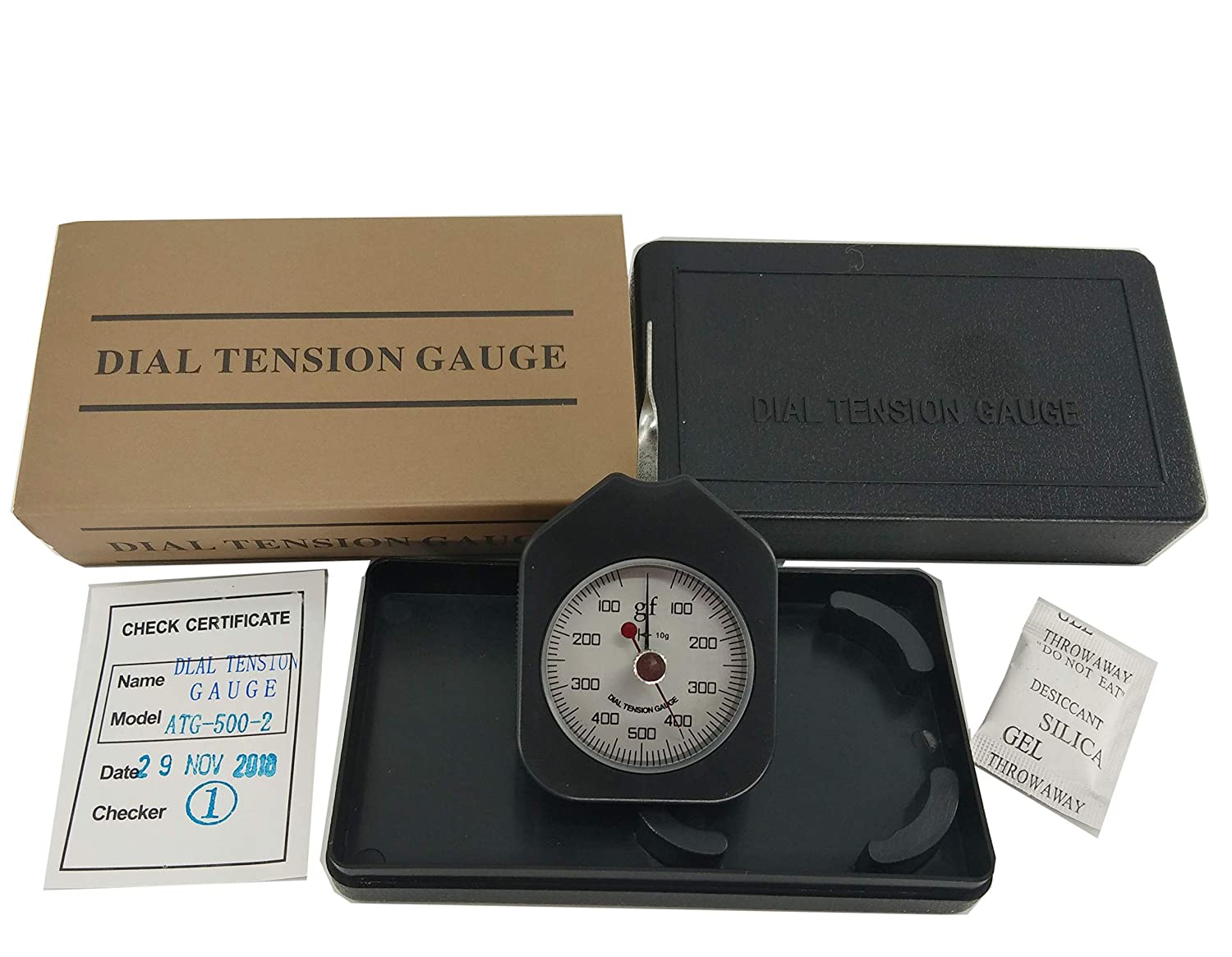 Force Gauge Tensiometer Gram Spanningsmeter Dial Tension Gauge Gram Met 500G