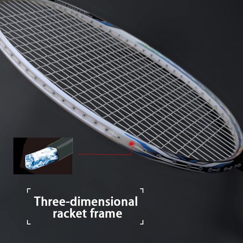 Professionele Ultra Licht 8U 65-67G 100% Full Carbon Fiber Badminton Rackets Met Strings Zakken Z Kracht Racket sport Racket