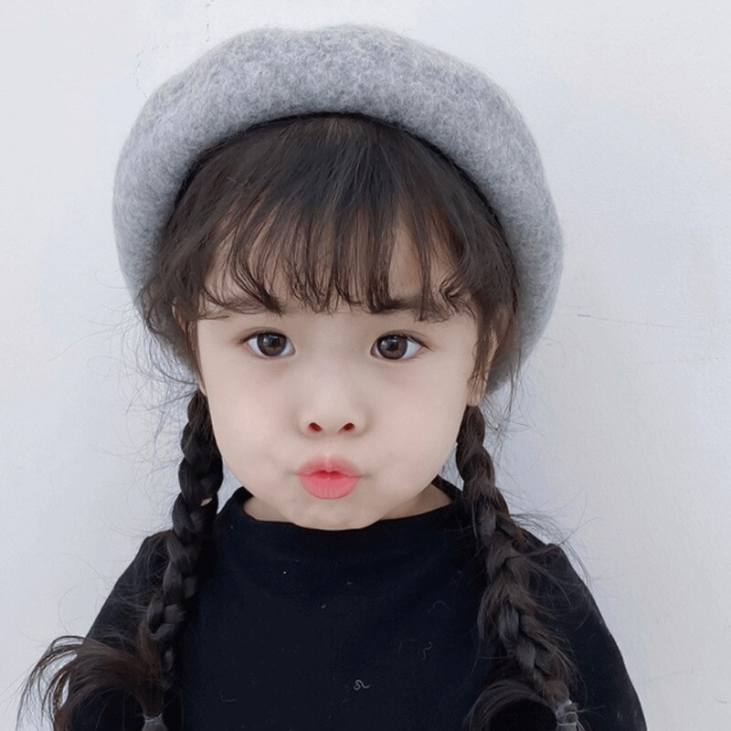 Baby Stuff Accessoires Wol Leuke Baret Meisje Stevige Baretten Herfst Winter Baby Warm Hoed Schilder Hoed Haar Props VOOR 2-5T