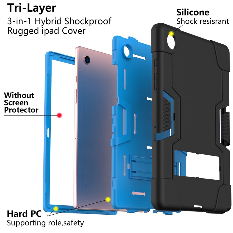 Funda infantil para Samsung Galaxy Tab A8 10,5 capa para Tab A8 SM-X200, soporte para Tablet Samsung Galaxy Tab A 8