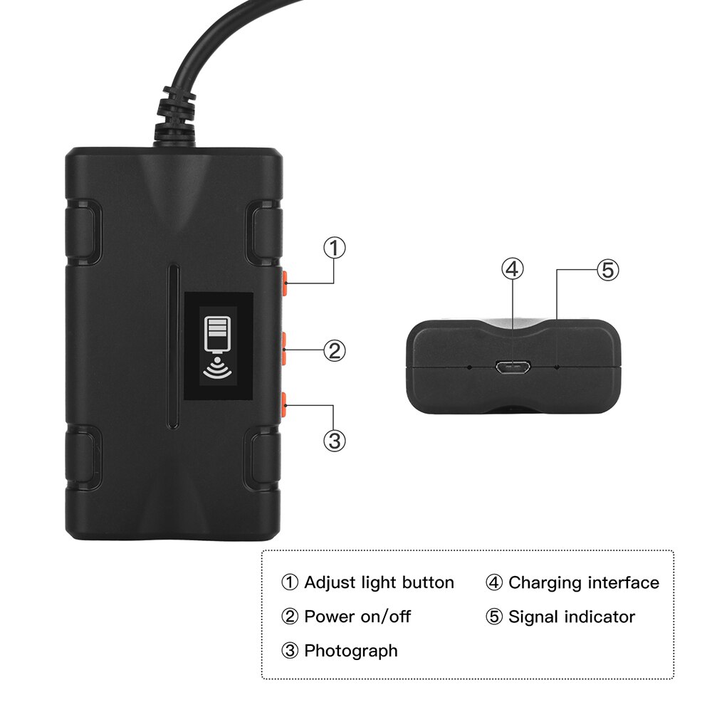 Cámara endoscópica Industrial Wifi, lente de 1080P y 8mm, cámara de inspección USB, impermeable IP67, boroscopio de inspección para coche inalámbrico, 10M y 5M
