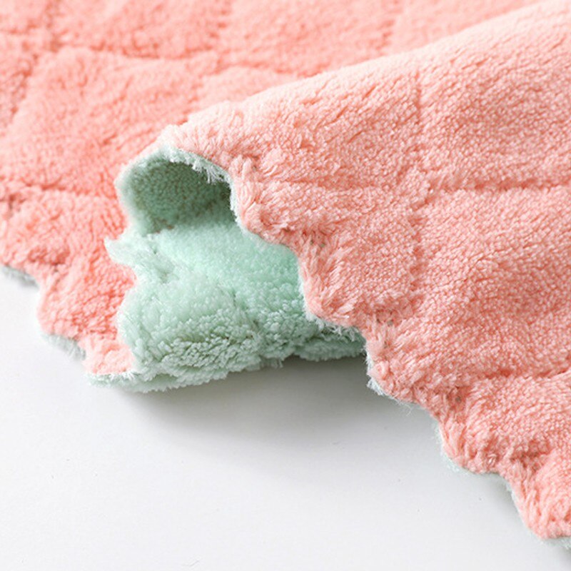 GIANTEX 5pcs Solid Soft Water Absorbent Microfiber Hand Towel Hanging Bathroom Kitchen Towel Cleaning Cloth Quick Dry Towel