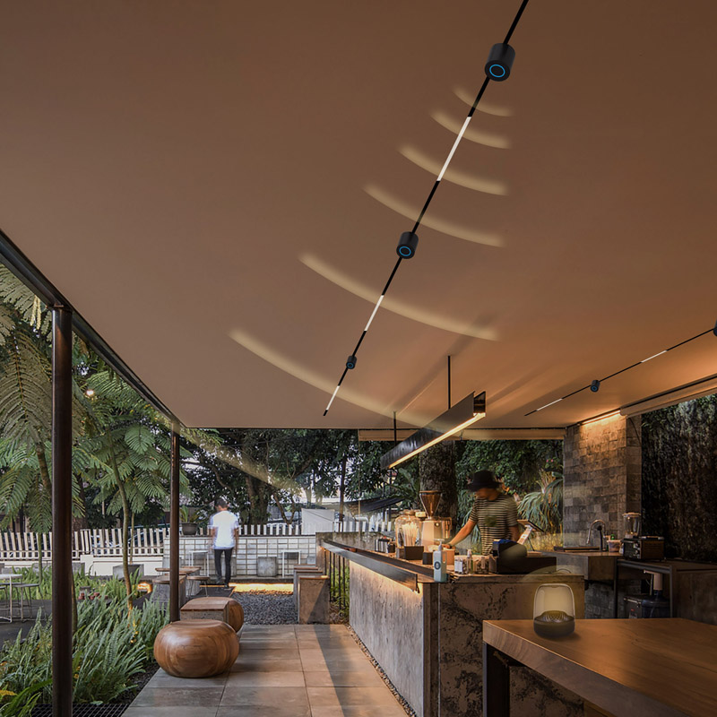 Modern Magnet Track Bluetooth Speaker Wireless Stereo Sound Box Bluetooth 5.3 Speakers 20 Type/Ultra-thin Magnetic Track Light