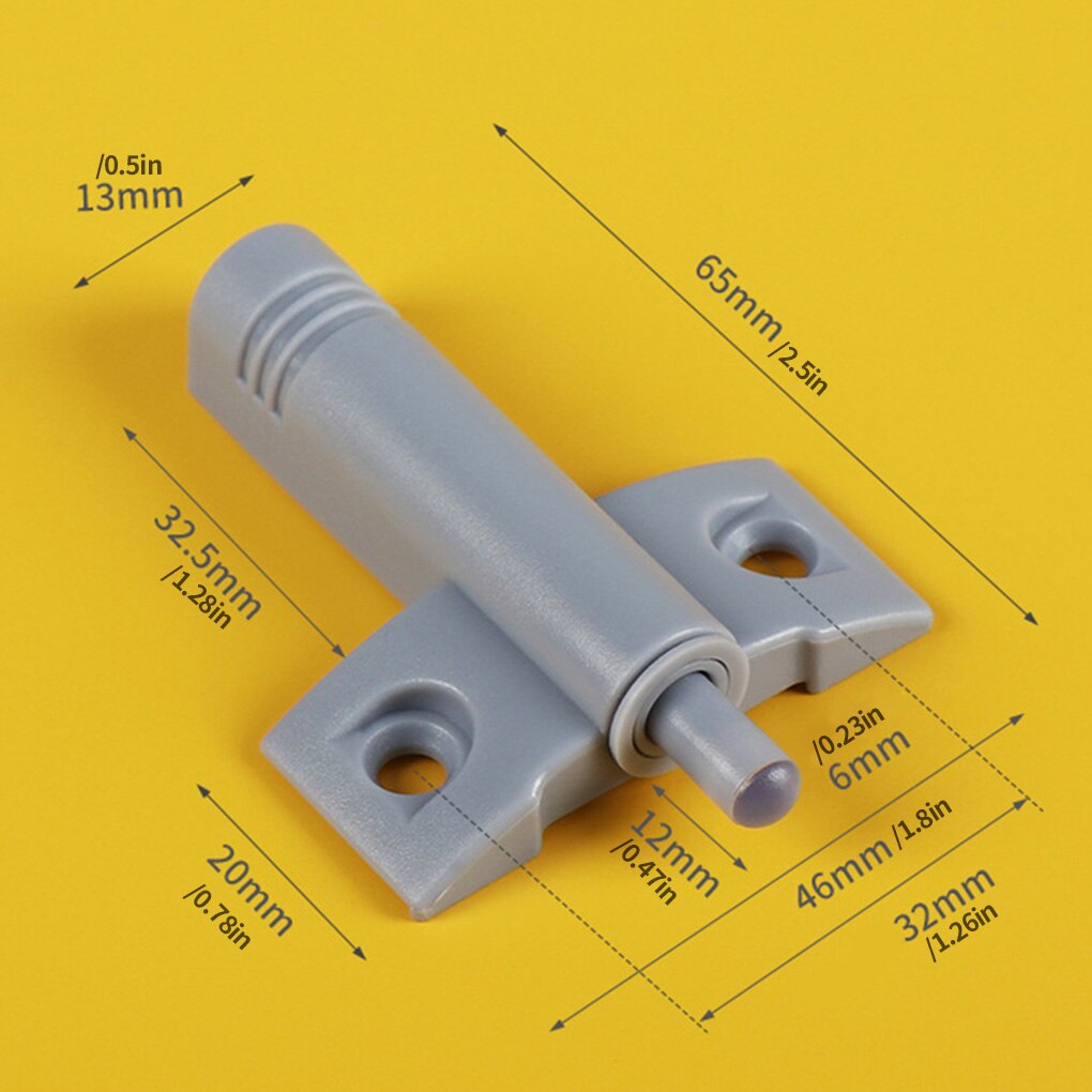 10pcs Damper Buffer For Cabinet Door Drawer Wardrobe Furniture Bumper Plastic Stopper Household Kitchen Hardware With Screws