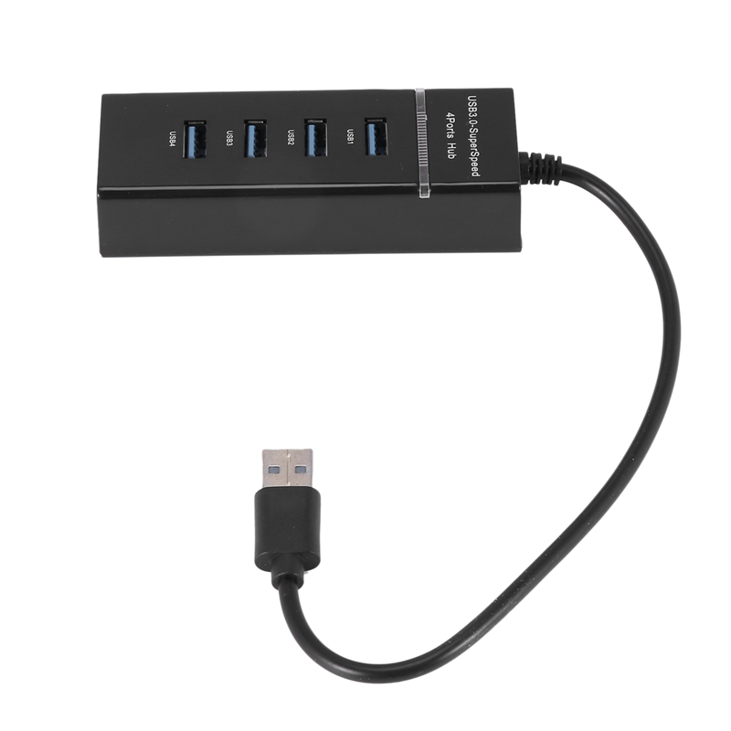 High Speed 4 Port USB 3.0 Multi HUB Splitter Expansion Desktop PC Laptop Adapter