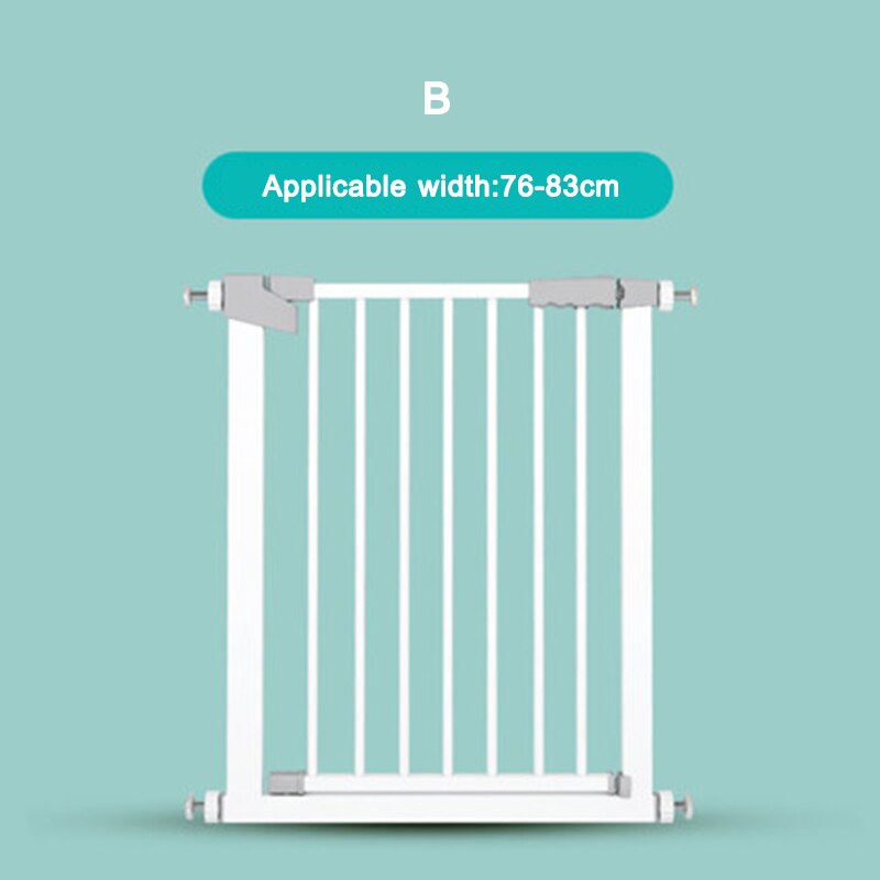 Child Safety Gate Baby Stairs Entrance Guardrail Punch-free Child Protection Fence Pet Dog Isolation Gate Two-way Door Fence: B