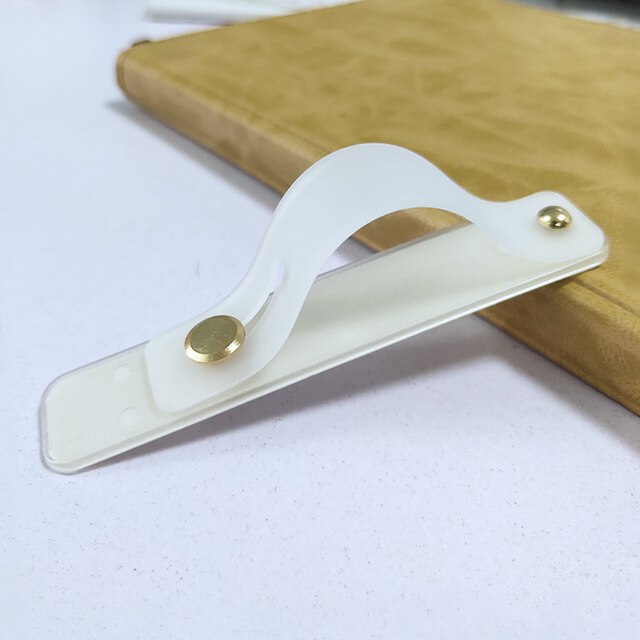 Doskonała uniwersalna opaska na nadgarstek dla Iphone Finger Grip dla samsung uchwyt na telefon komórkowy stojak Push back sticked uchwyt gniazda: 22-Transparent